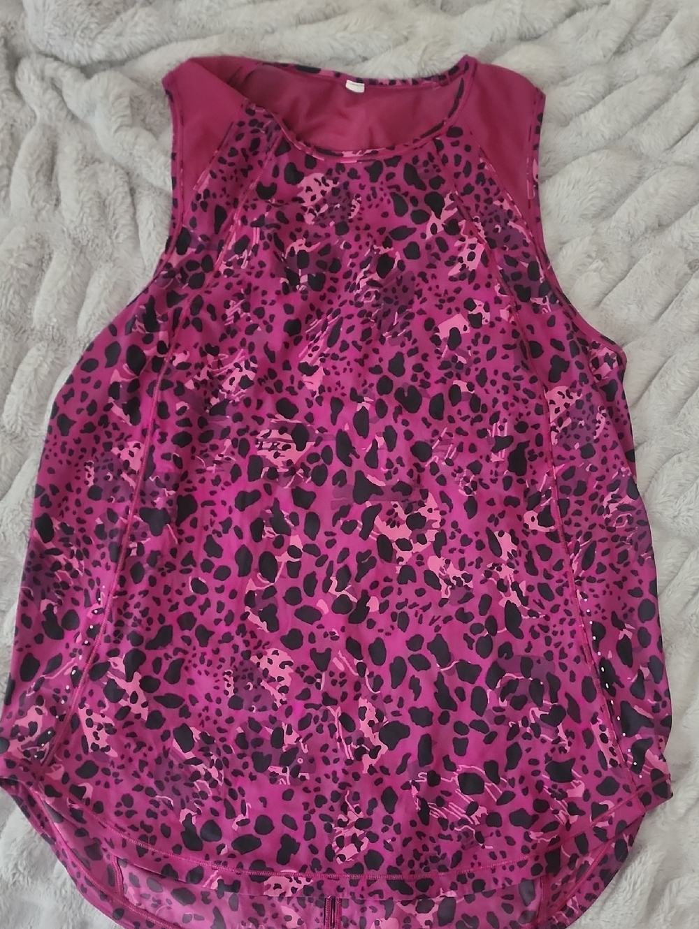 Lululemon Sculpt Tank Top Cheetah Camo Magenta Purple Multi / Magenta Purple-12